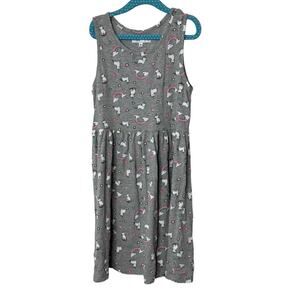 FreeStyle Gray Caticorn & Rainbow Sleeveless Tank Dress Girl's Size 10